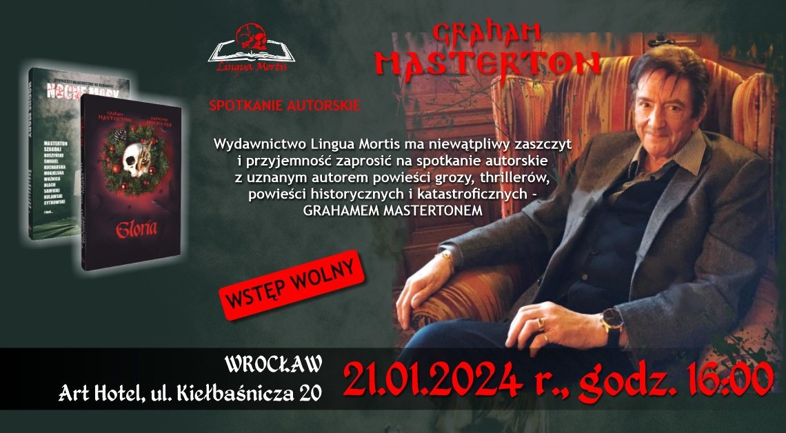Graham Masterton we Wrocławiu.
